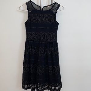 Black and gold dress
